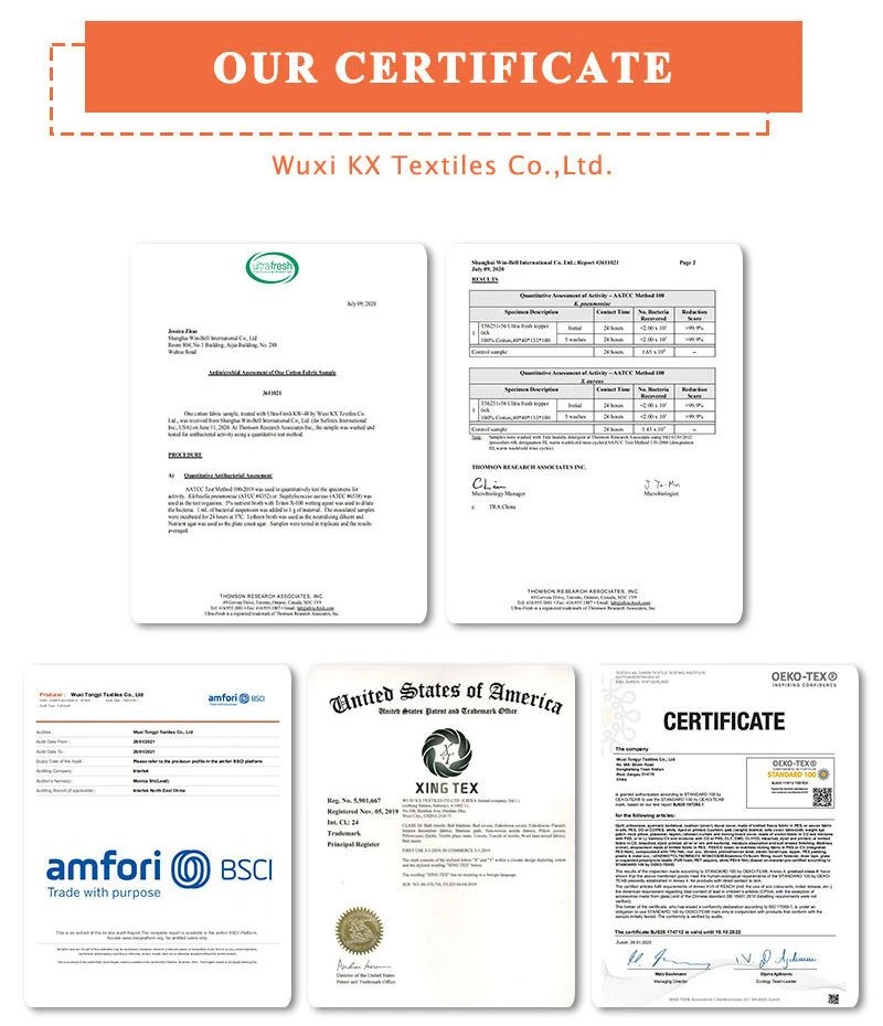 our certificate